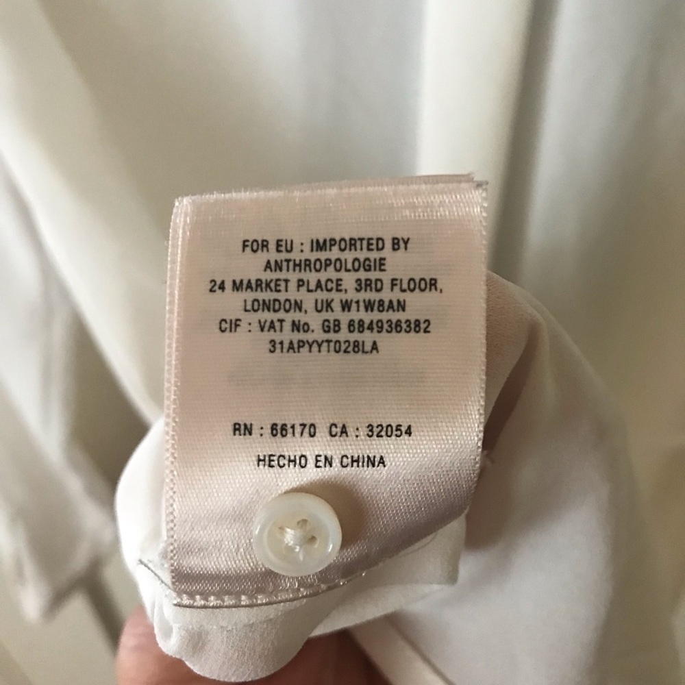 Anthropologie Mauve Colorblock Button Blouse - image 6